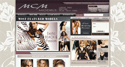 Desktop Screenshot of mcm-models.cz